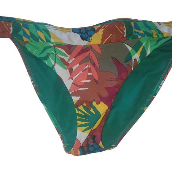 La Vie En Rose Tropical Leaf Print Bikini Swimsuit XXL - Picture 3 of 7